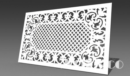 Резная 3D перегородка R11 Барокко