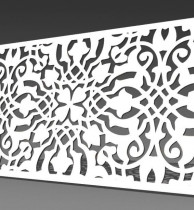 Резная 3D перегородка R1 Клевер